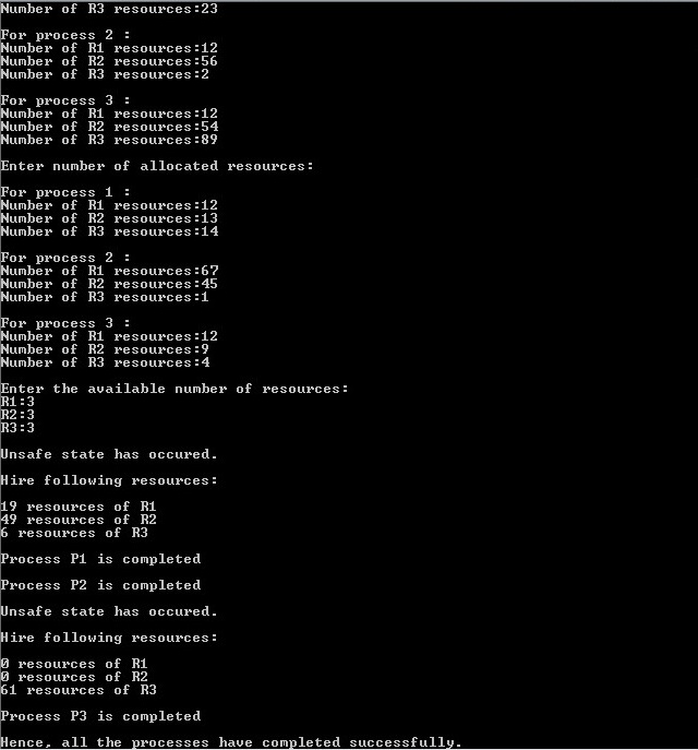 Banker S Algorithm In Operating System Geeksforgeeks