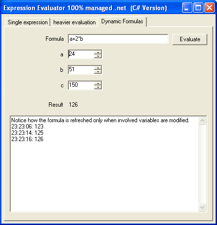 c# eval string