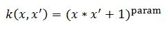 polynomial kernel