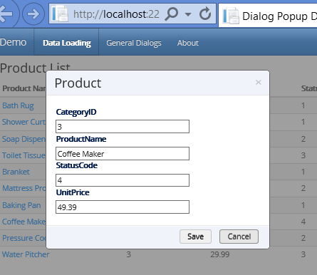 Dynamically Updatable and AJAX Data Enabled JQuery Web 