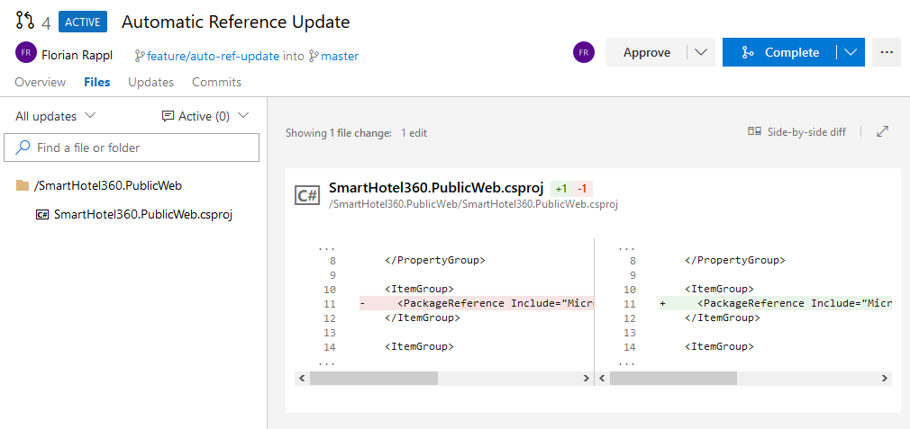 Azure DevOps New Pull Request