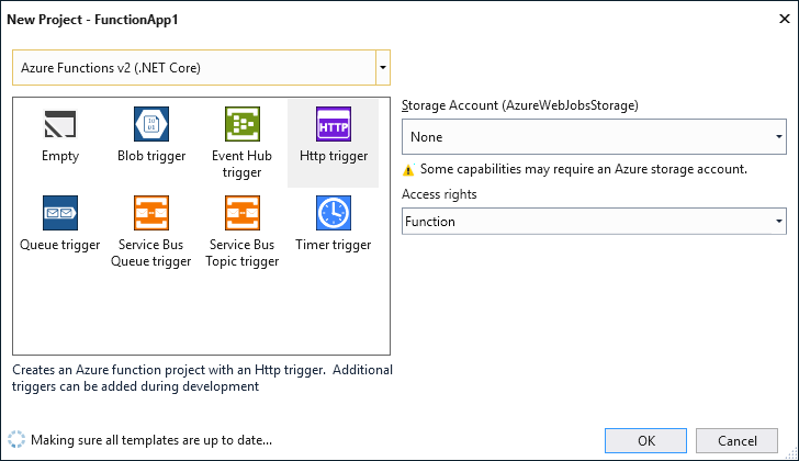 Create new Azure Function Project