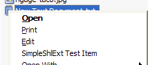  [SimpleShlExt menu item - 3K] 