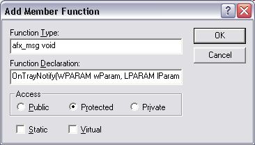 Adding a new protected function