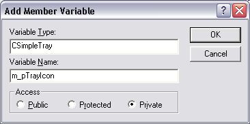 Adding a tray icon variable