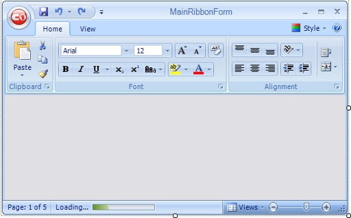 C1Ribbon Project Template Form