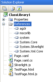 Visual Studio 2005 solution after adding references and moving files