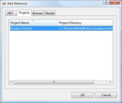 Adding reference to Test Project