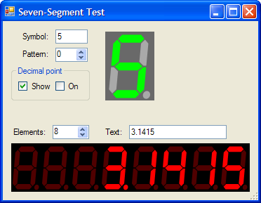 7 segment display font generator