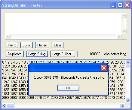 The StringBuilderPlus tester application.
