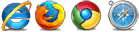 IE, Firefox, Google Chrome, Safari IE, Firefox, Google Chrome, Safari