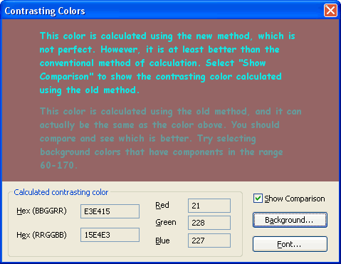 Methods for Contrasting Text Against Backgrounds