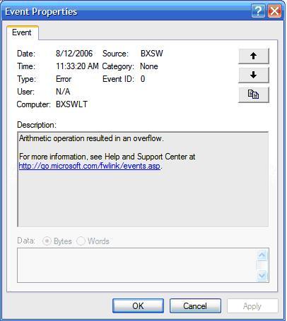 how to cause log error in vb.net