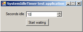 SystemIdleTimer Demo Application