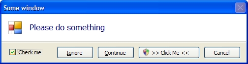 Sample customized VDialog