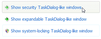 Screenshot 5 - Command links