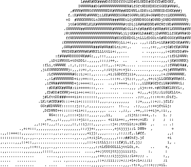 ASCII Art image (pure color-HTML and unformatted text-only) click for enlar...