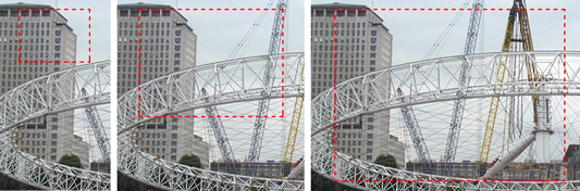 proportional resizing of selection
