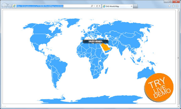 World Map: A clickable map of world countries :-)