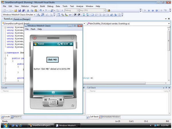 Windows Mobile App Development Part 1 Creating Your First Application Codeproject