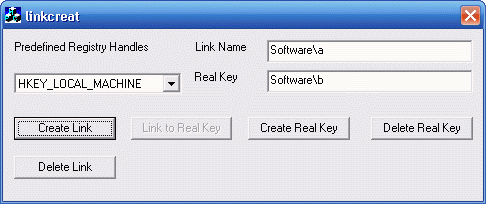 The ugly UI of linkcreat.exe