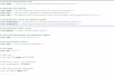 Enable Syntax Highlighting in Nano for Java Server Pages (JSP)