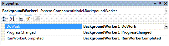 Background Worker events