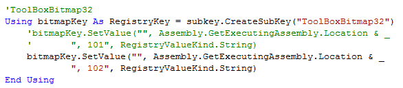Replace bitmap reference